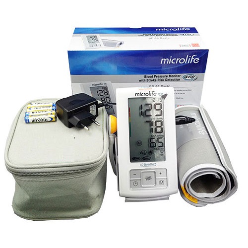 (Giao hỏa tốc 30p) Máy đo huyết áp bắp tay Microlife BP A6 Basic - cảnh báo đột quỵ