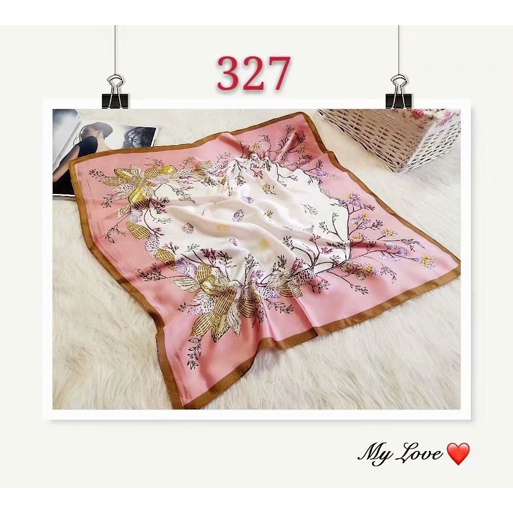 Khăn Choàng Cổ Vuông Giả Lụa In Họa Tiết Mới 70CM (27.5*27.5 Inches) WJ1026-104