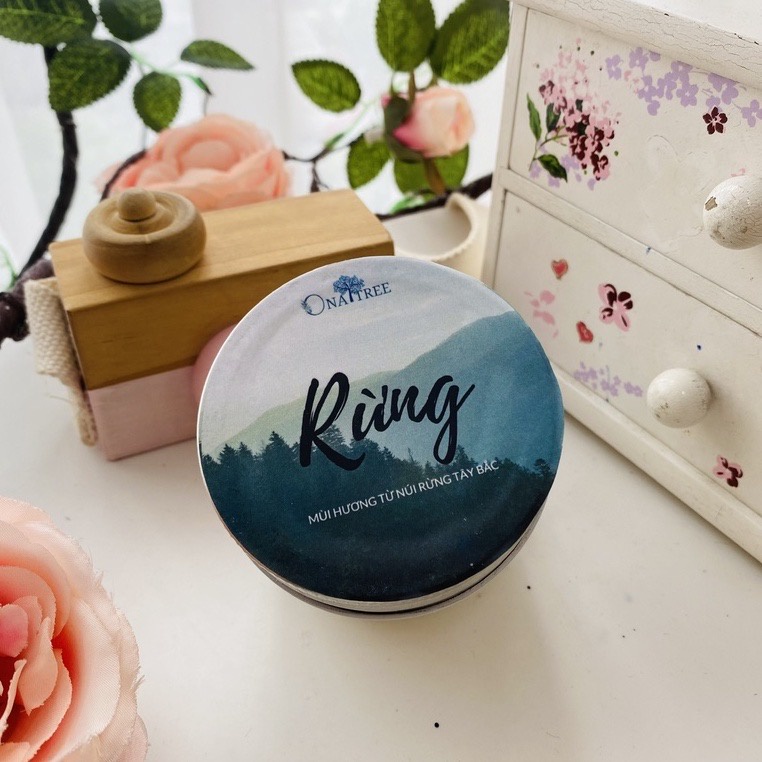 Nến Thơm Tinh Dầu Tây Bắc Hương Rừng ONATREE Không Hương Liệu Không Hoá Chất