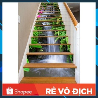 [HOT] Bộ Tranh lụa 3D 10 bậc trang trí cầu thang (Có kèm keo dán)