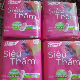 2gói Băng vệ sinh ban ngày Diana Siêu thấm Siêu mỏng không cánh 23cm (16 miếng)