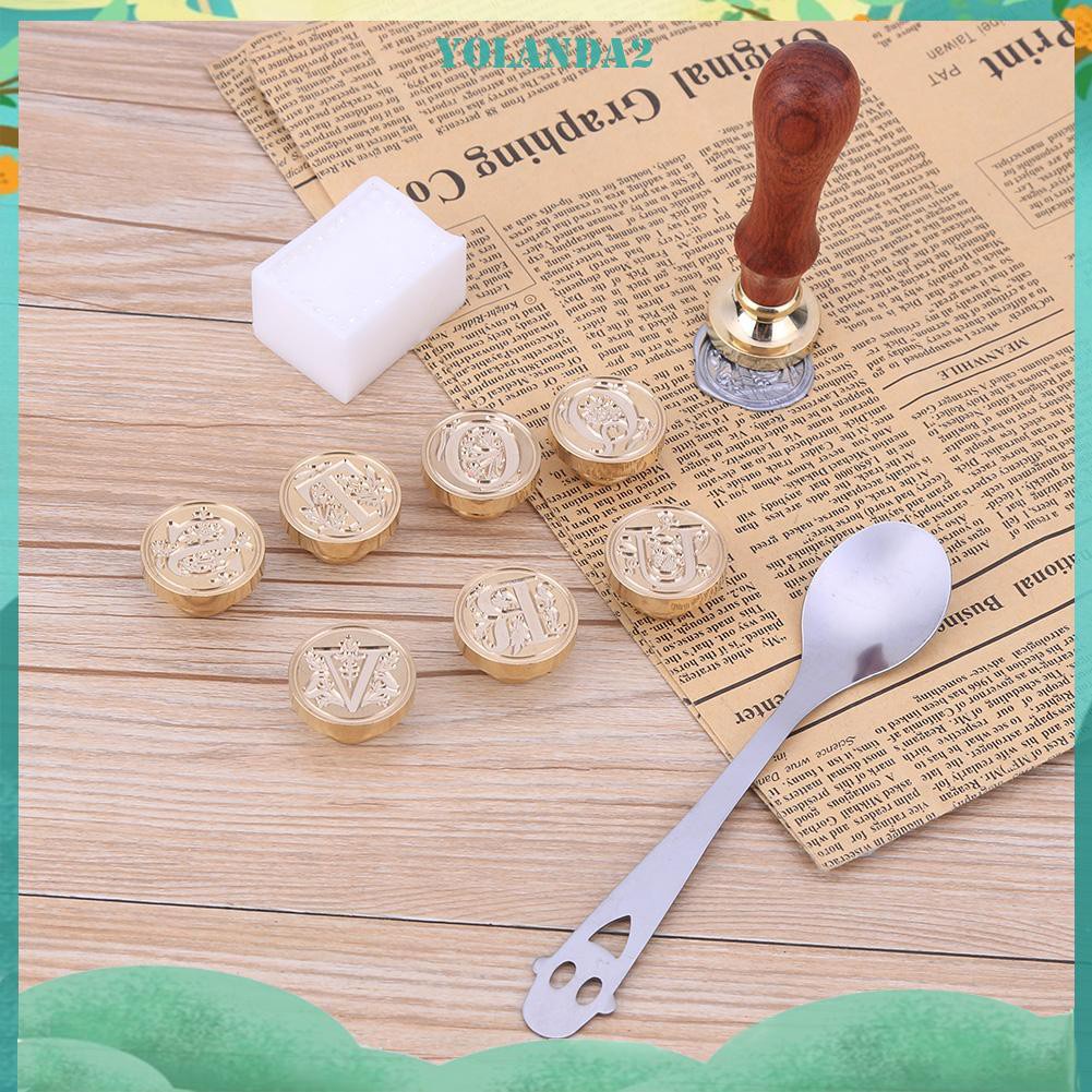 Con dấu đóng sáp niêm phong bì thư bằng đồng phong cách cổ điển châu Âu