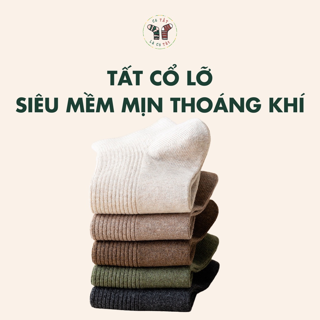 Tất Nam Cổ Lỡ Có Tất Là Có Tất chất liệu cotton cao cấp thoáng khí mềm mịn_SHOOT