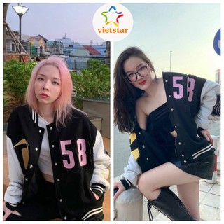 Áo khoác dù bomber C58 áo bomber bóng chày unisex nam nữ - VIETSTAR