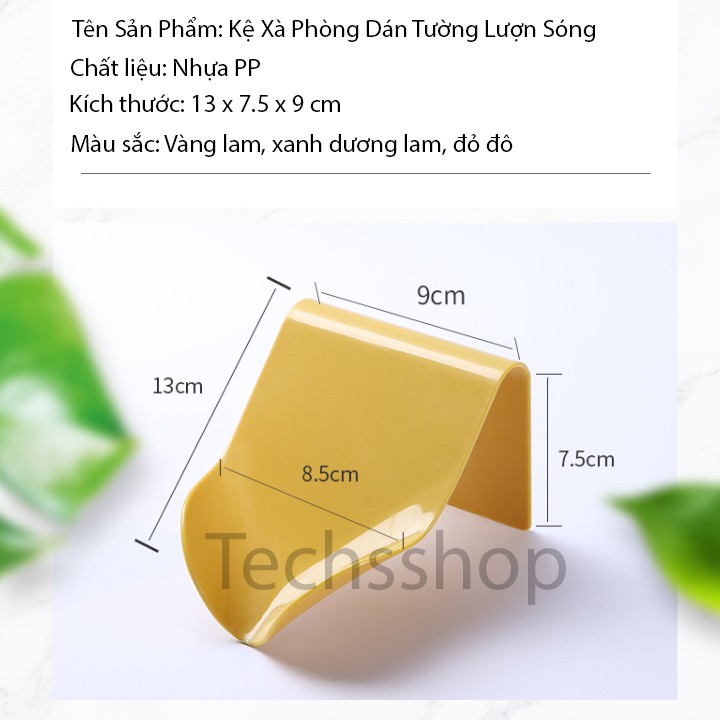 Kệ đựng xà phòng dán tường dạng lượn sóng - Kệ để đồ phòng tắm