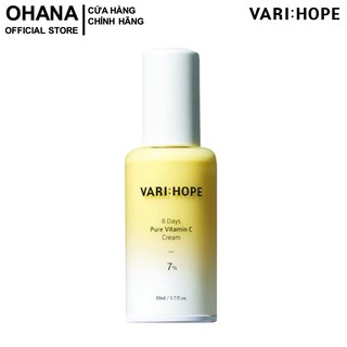 Kem Dưỡng Trắng Da Trong 8 Ngày VariHope 8 Days Pure Vitamin C Cream 50ml