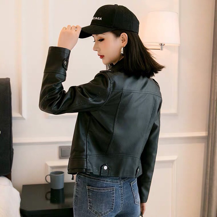 Áo Khoác Da Hàng Quảng Châu Cao Cấp Form Nhỏ