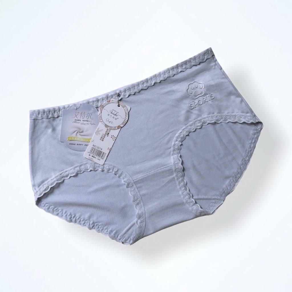 Quần Lót Nữ Thun Lạnh Cao Cấp Trơn Viền Bèo Ren Mềm Mịn PINK STORE QL2079