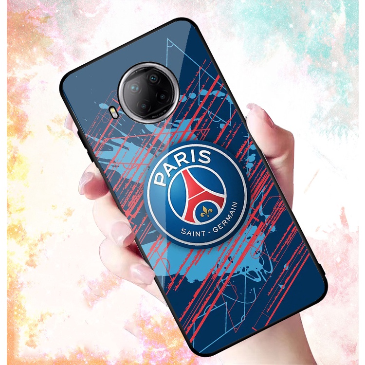 Ốp Lưng Xiaomi Redmi Note 9 Pro 5G, Mi 10T Lite 5G mặt kính cường lực cao cấp In hình Câu Lạc Bộ Bóng Đá