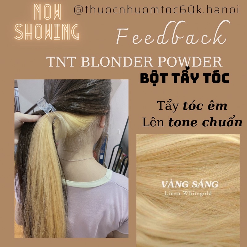 Bột Tẩy Tóc TNT BLONDER POWDER TẨY TÓC ÊM LÊN TONE CHUẨN