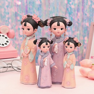 (04 mẫu) Tượng chibi thiếu nữ cổ trang 3D - mẫu 03