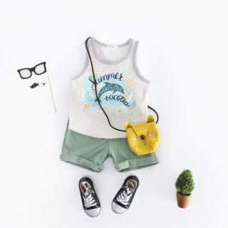 Bộ quần áo bé trai summer vacation