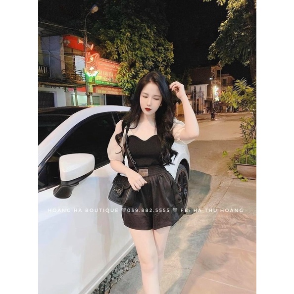 Áo len tăm tay bồng pha tơ siêu hot