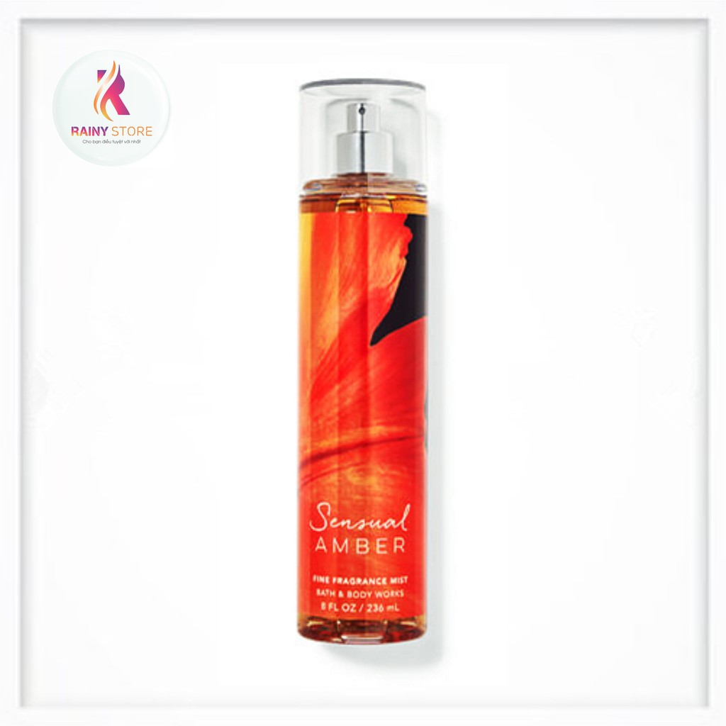 Xịt thơm toàn thân Bath & Body Works Sensual Amber 236ml