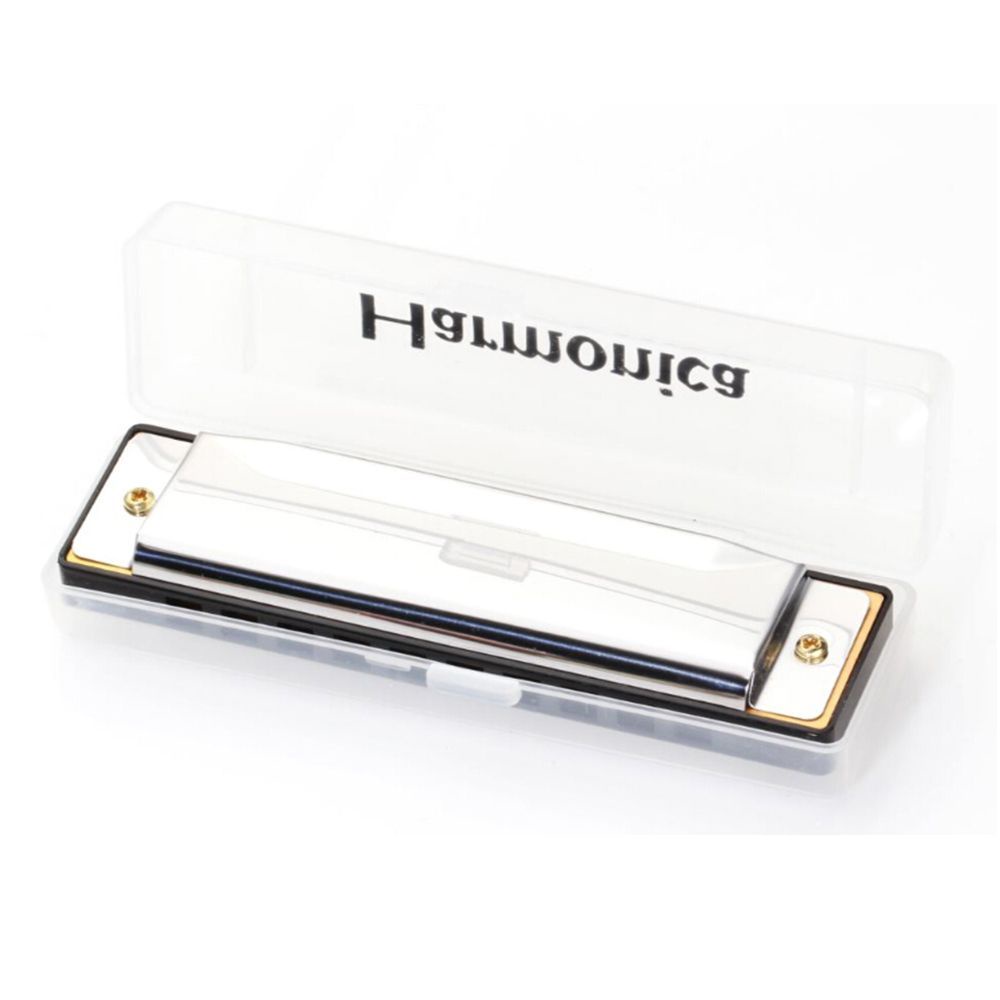 Kèn Harmonica 10 lỗ bằng thép không gỉ màu sắc độc đáo