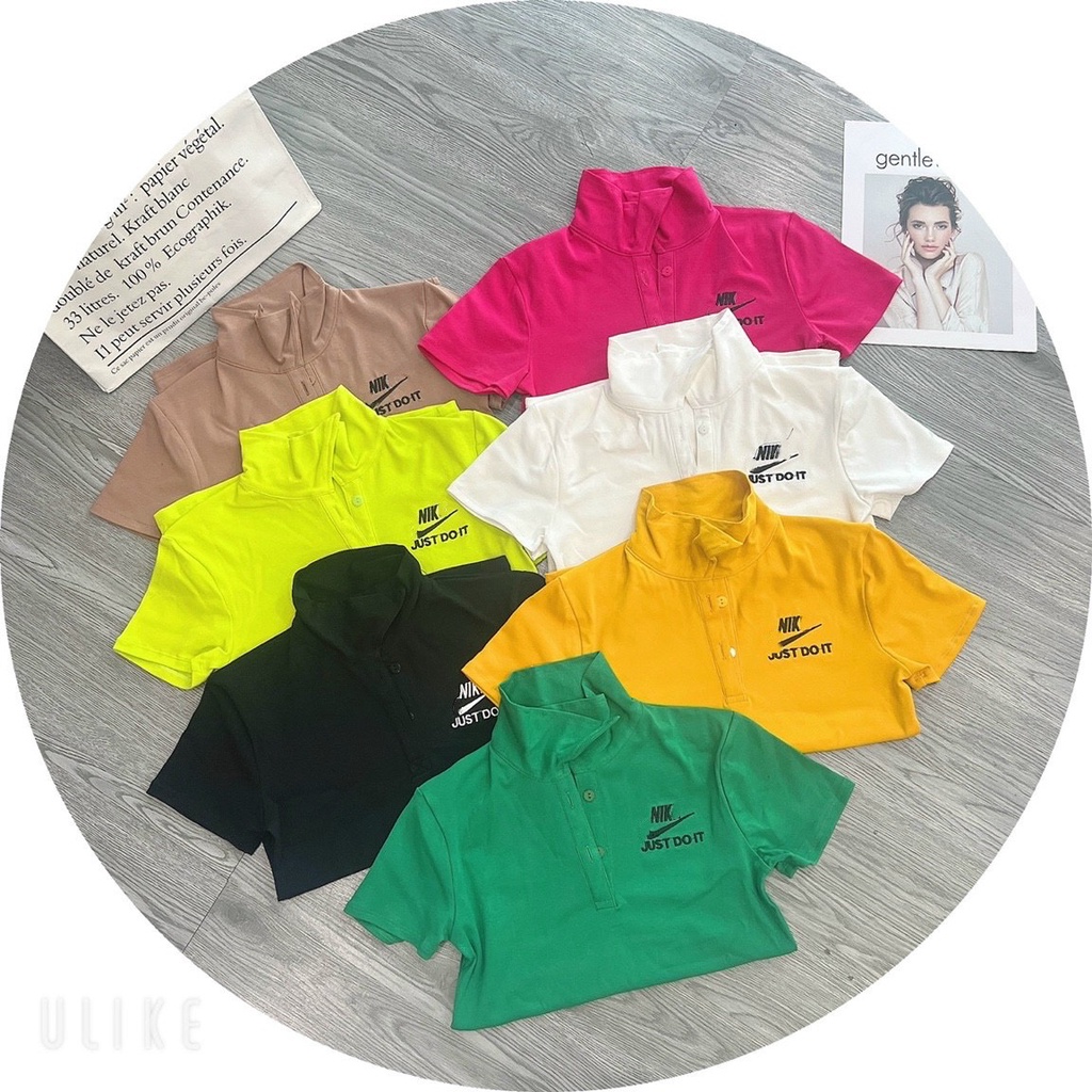 Áo thun PoLo phối Lô Gô JUST DOIT