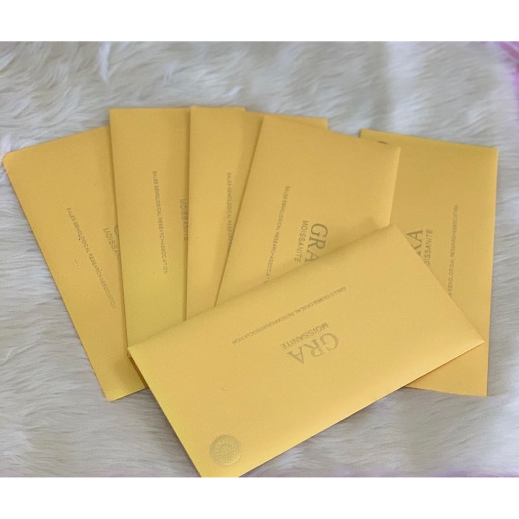 Kim Cương Nhân Tạo Mỹ Moissanite Giác Cắt Tròn Kiểm Định GRA