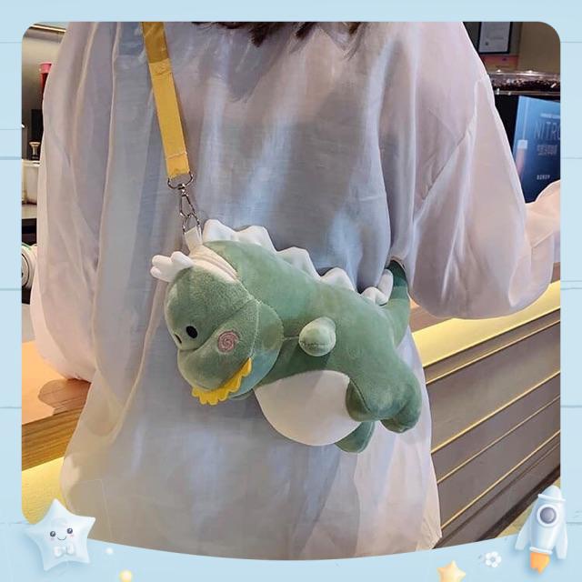 Túi Khủng Long Đeo Chéo -  Túi  Đeo Chéo Thú Bông Đẹp