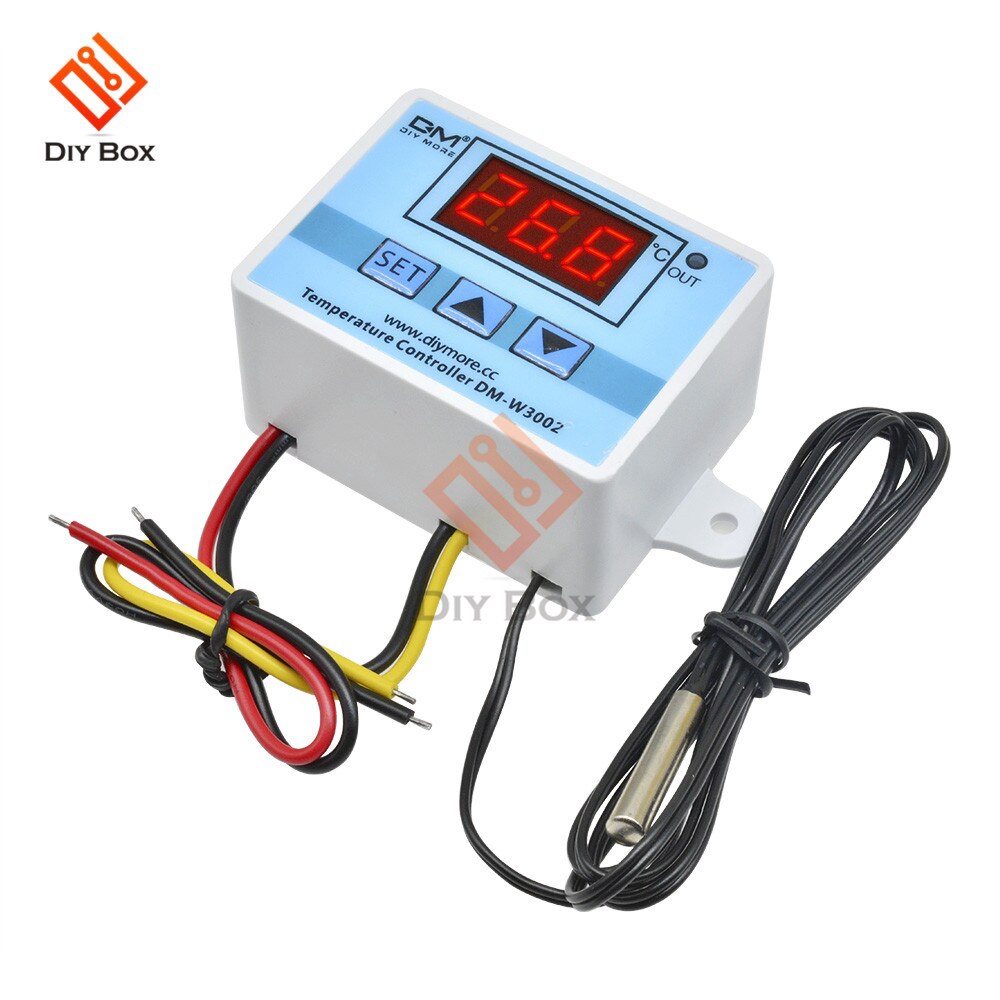 Công tắc điều khiển nhiệt với cảm biến đầu dò W3002 XH-W3002 LED DC 12V 24V AC 110V-220V 10A | BigBuy360 - bigbuy360.vn