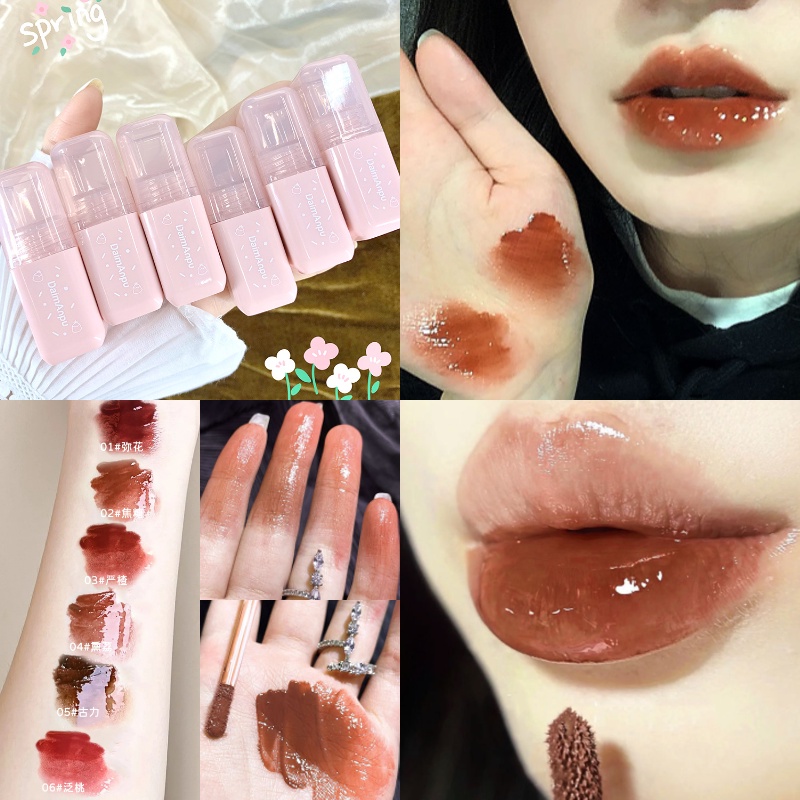 Son Bóng Dưỡng Ẩm Daimanpu Màu Hồng Lâu Trôi Dành Cho Nữ