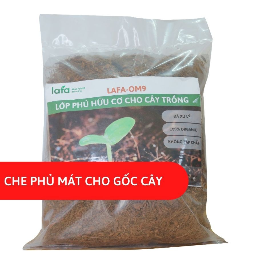 Lớp phủ hữu cơ cho cây trồng LAFA OM9 phủ mát cho cây hoa kiểng, giống mới gieo trồng túi 5dm3