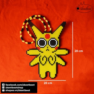 Vòng kandi perler Pikachu to CÓ ĐÈN LED - vòng cổ kandi - phụ kiện rave edm festival raver kandi perler DJ