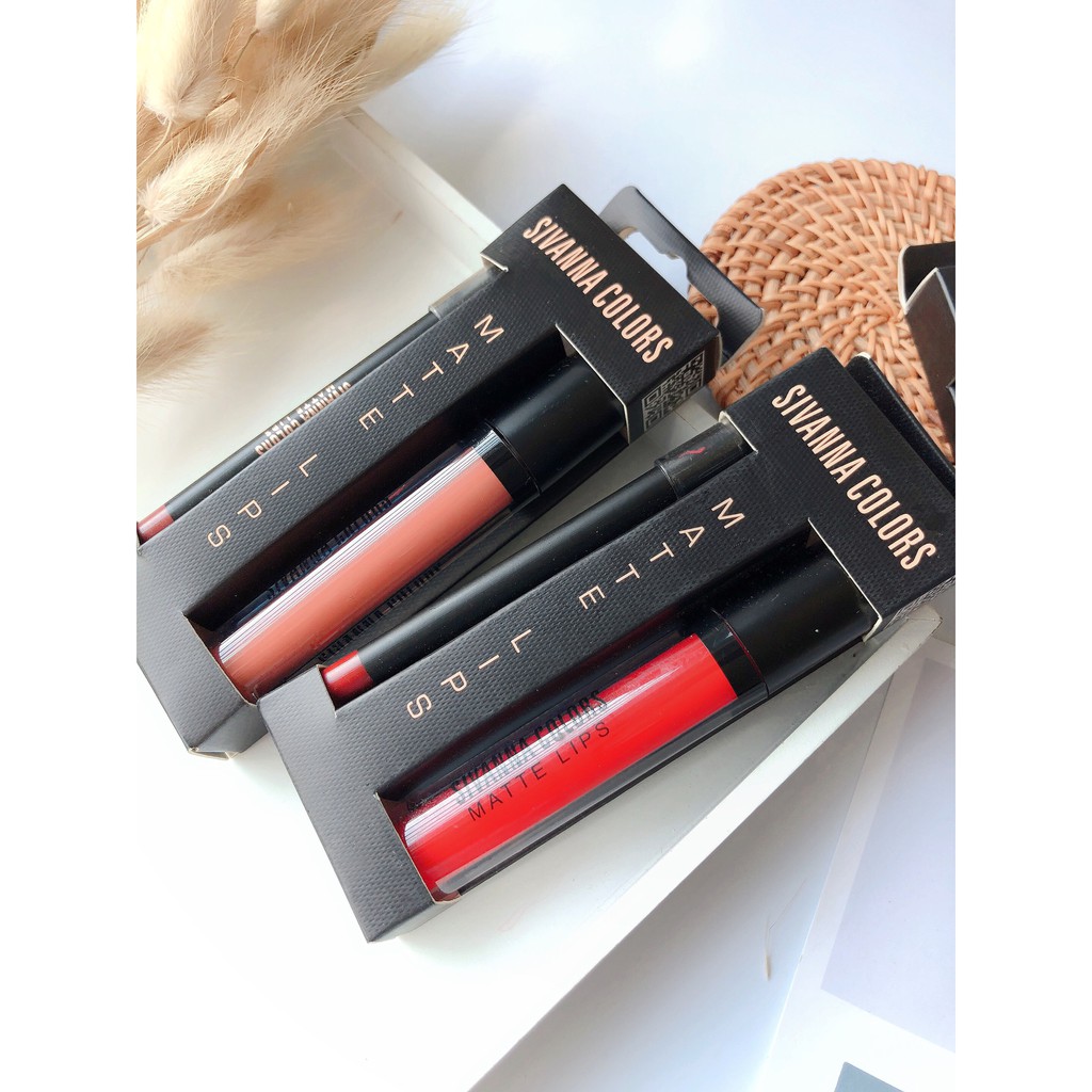 (HÀNG AUTH) Son Kem Lì Sivanna Colors Matte Lips | BigBuy360 - bigbuy360.vn