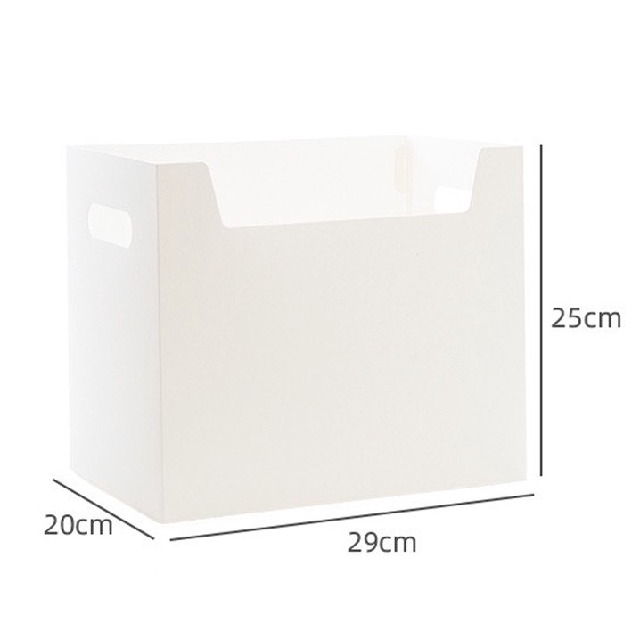 Hộp đựng tài liệu, sách vở văn phòng phẩm đa năng bằng nhựa dẻo PVC dùng decor bàn làm việc góc học tập Béo Shop