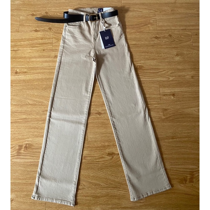 Quần jeans suông màu