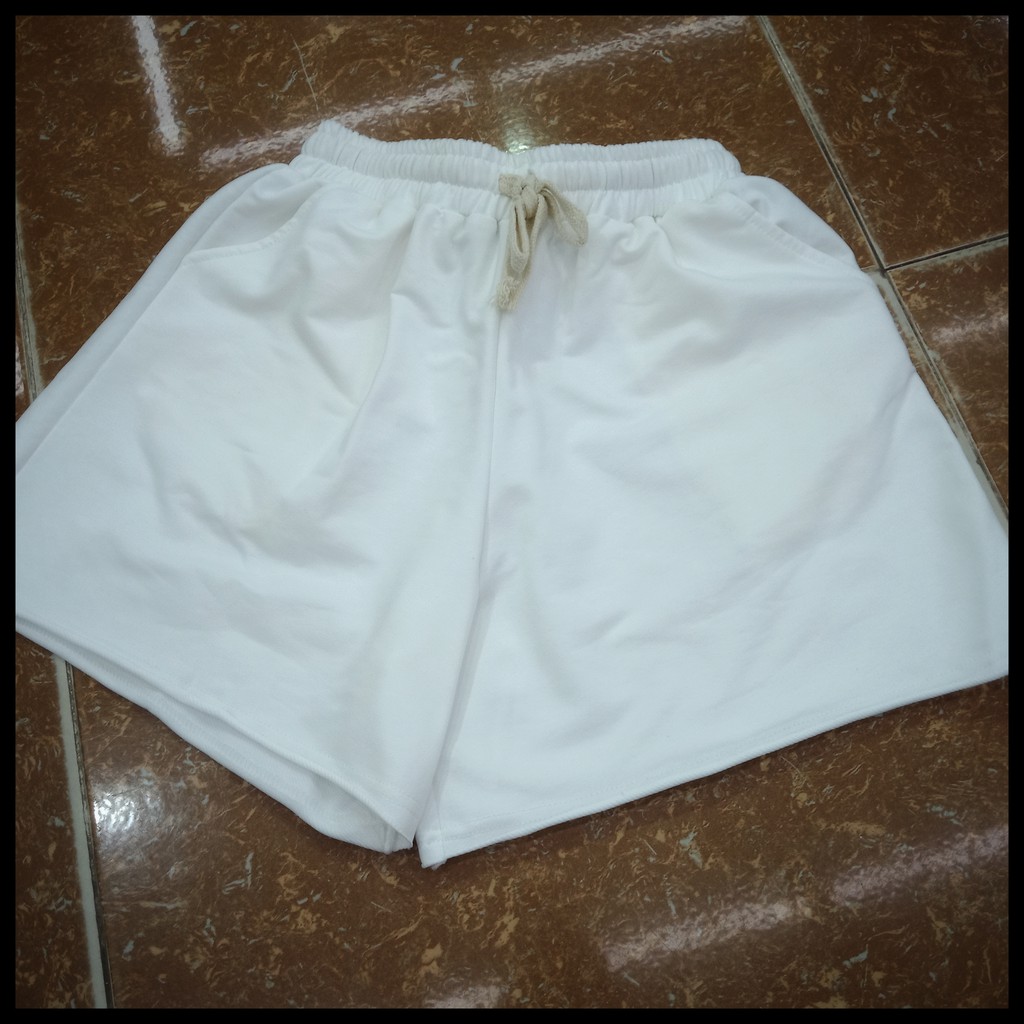 Quần short nữ mặc nhà , quần sooc da cá ống rộng basic cạp chun Queenshop | BigBuy360 - bigbuy360.vn