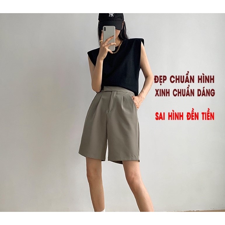 Áo thun tay hến độn đệm vai nữ đen trắng , áo phông kiểu hàn quốc sang chảnh hot trend 100% cotton mềm mịn