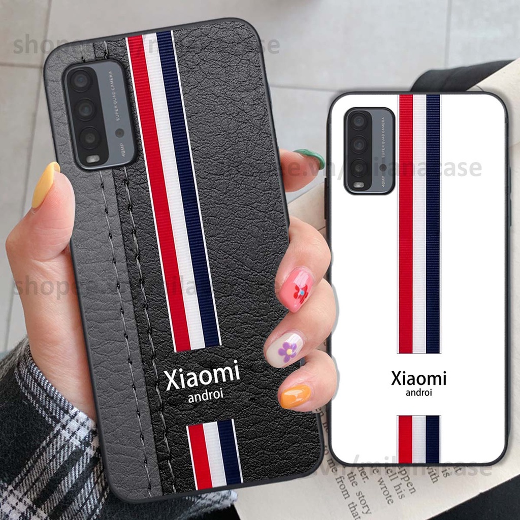Ốp Xiaomi Redmi 9T in giả da phong cách thể thao, cá tính, thời trang