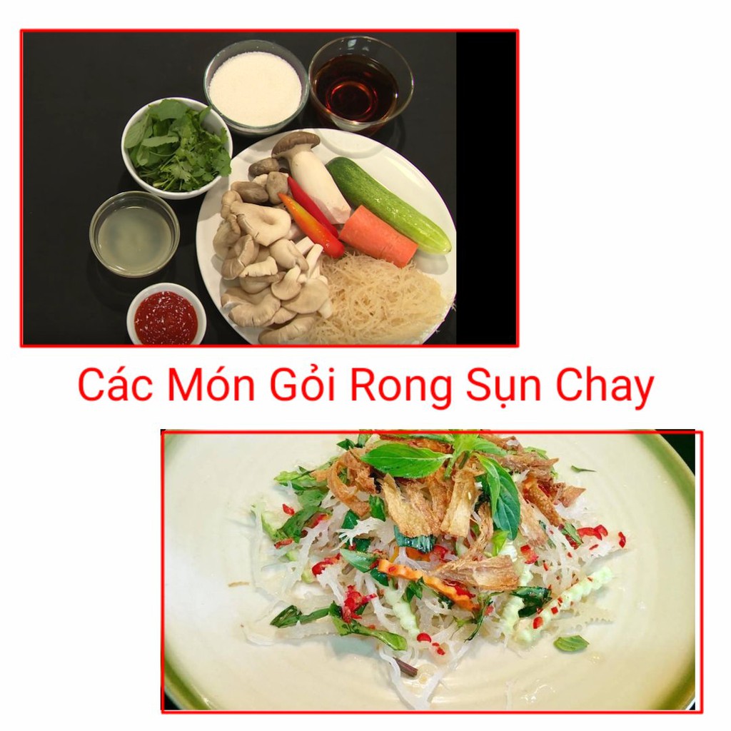 Rong sụn gai🌿Sấy khô🌿Đặc sản nha trang 100%tự nhiên/ Làm gỏi chay /  gỏi hải sản/Khối lượng 200g /Sea Việt