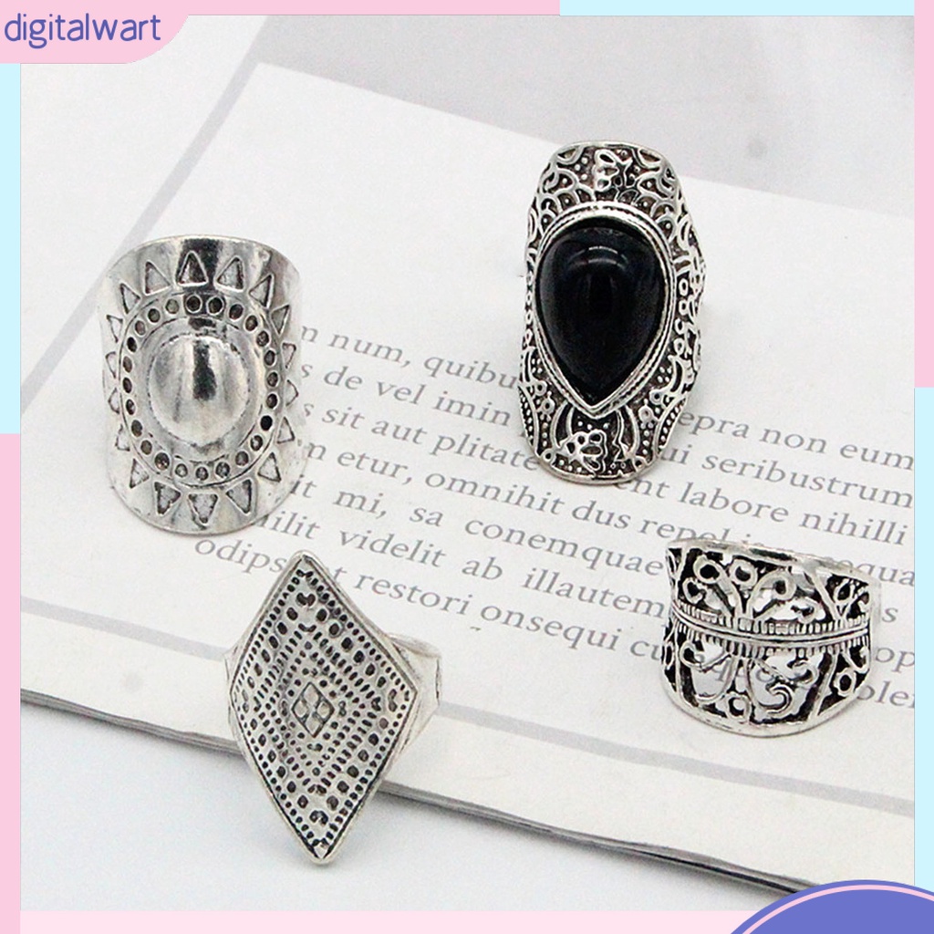 Nhẫn hợp kim kiểu dáng độc đáo thời trang nam nữ