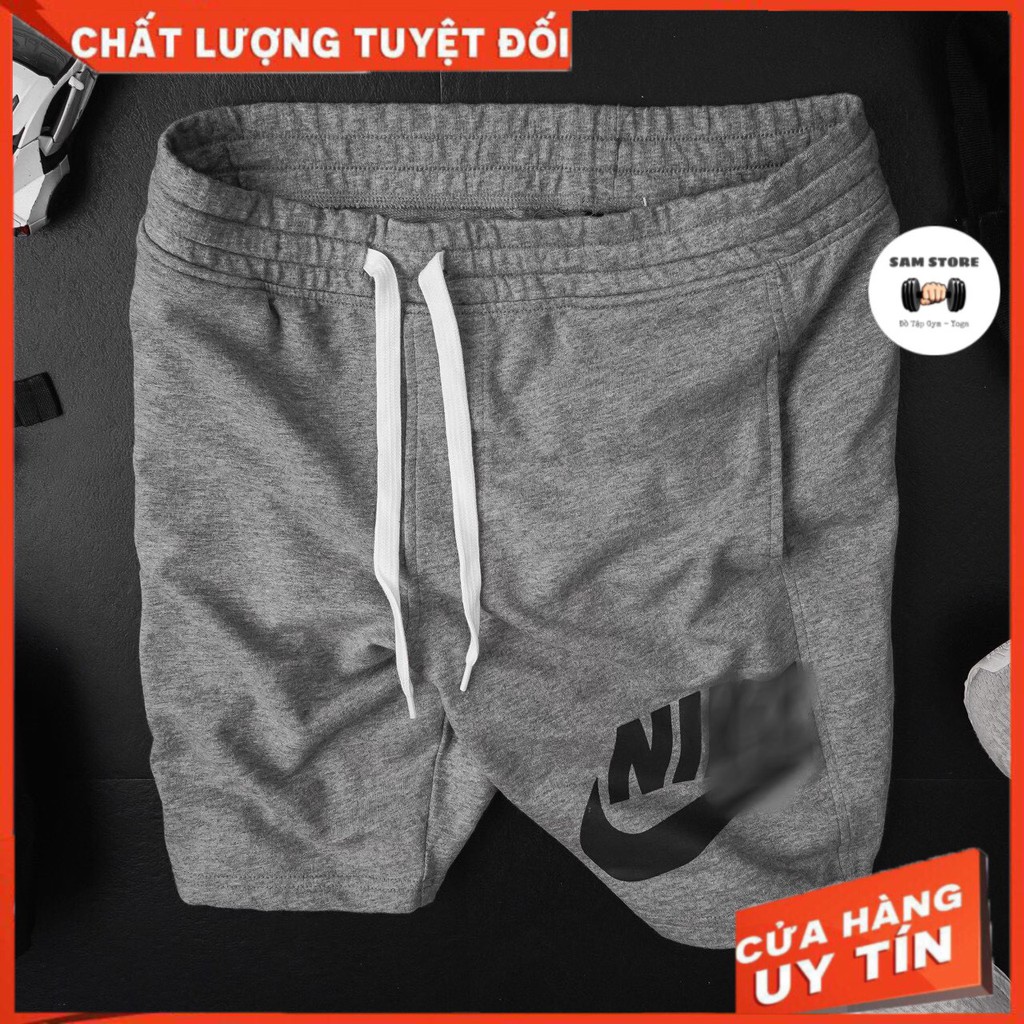 Quần Short Nam Thể Thao, Quần Đùi Vải Nỉ Thể Thao