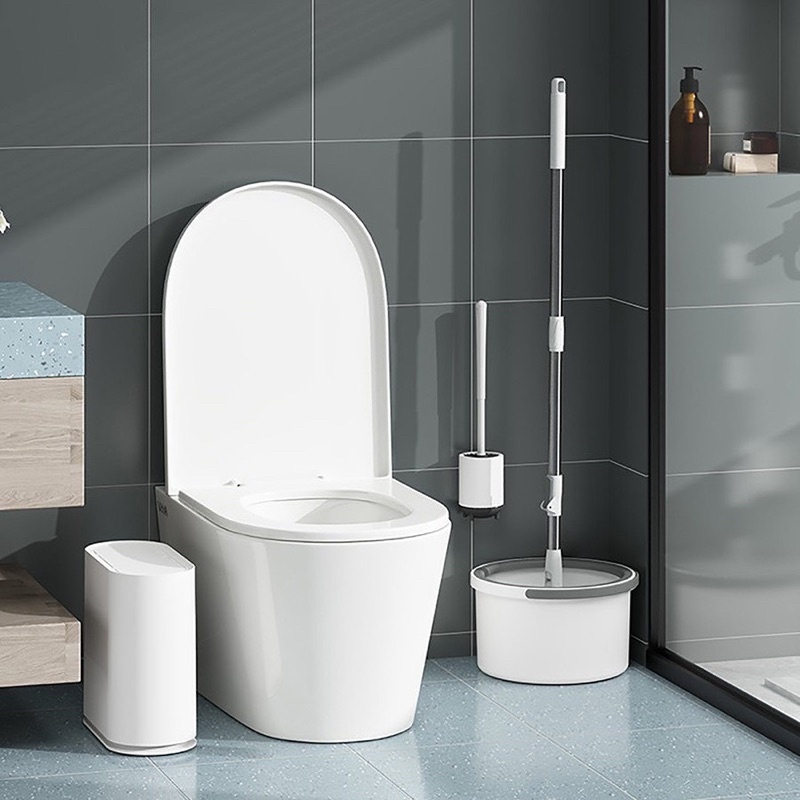 Bộ Lau Nhà Thông Minh K8 Xoay 360 Độ, Siêu Nhanh, Siêu Sạch - Chổi Lau Nhà 360 Độ, Cán Inox, Thùng Vắt Xoay Tròn