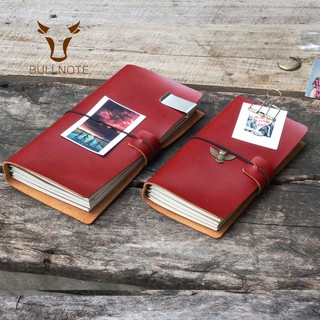 Sổ da thật Journal notebook – Gáy chun cài size to
