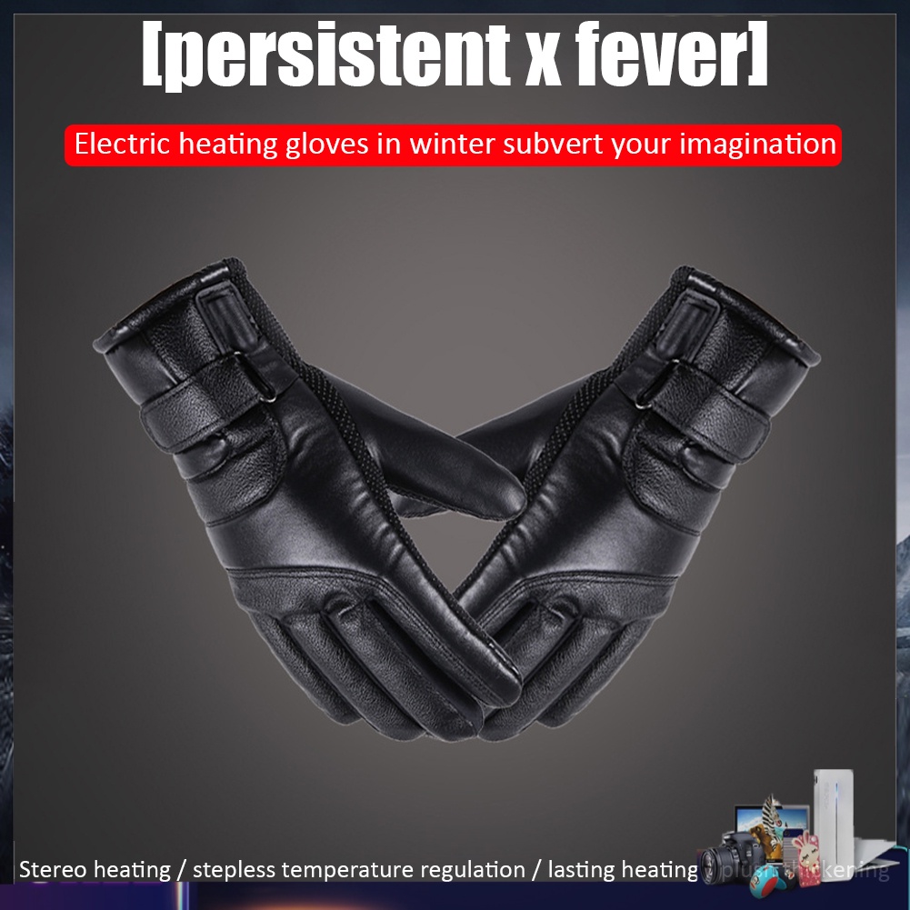 Găng tay sưởi ấm mùa đông sạc USB chống nước chống lạnh