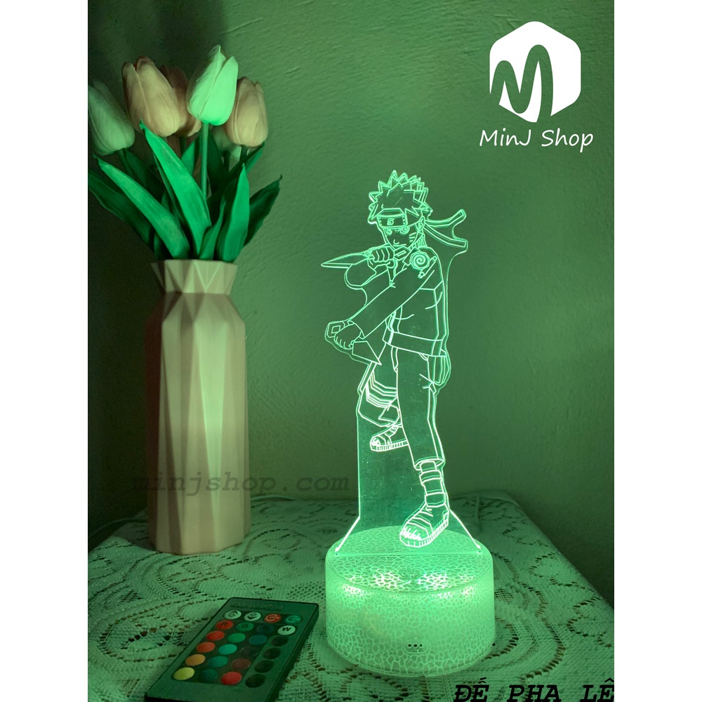 Đèn Ngủ 3D Led Naruto | 16 Màu + Remote | Đèn Ngủ 3D |  MinJ Shop