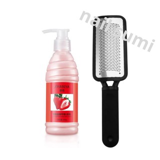cây chà gót chân + kem mềm da
