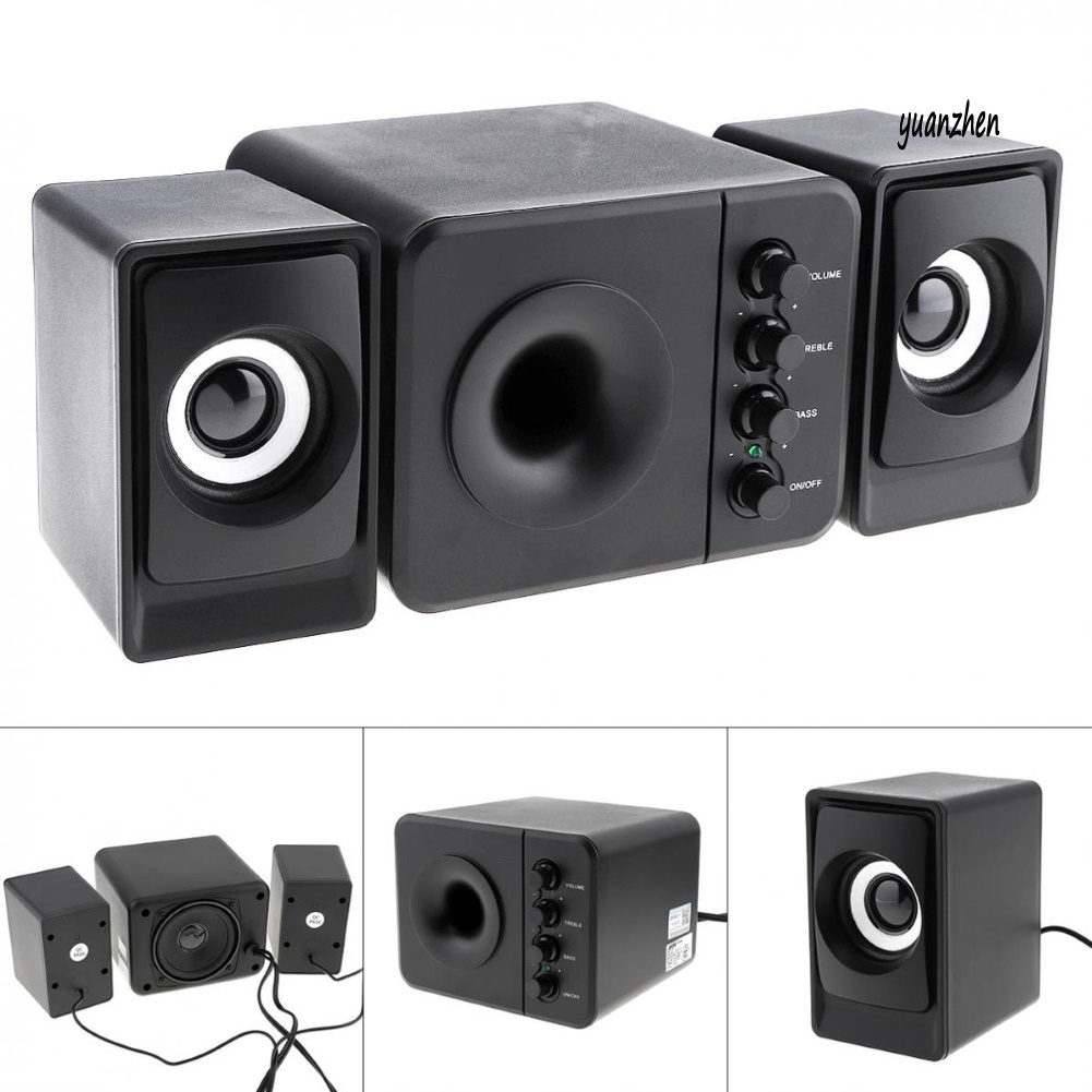 Loa Subwoofer Usb 2.1 Với Giắc Cắm 3.5mm Cho Máy Tính / Điện Thoại