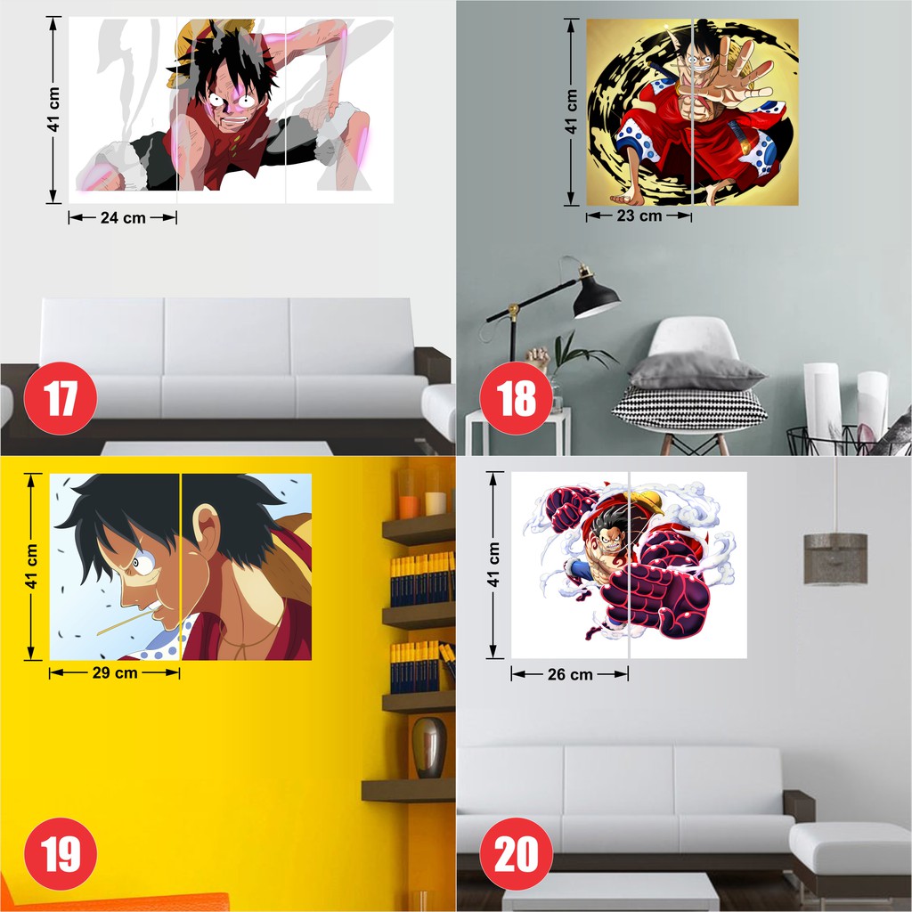 Combo 3 Tấm Poster Luffy Mũ Rơm - Onepiece By AnimeX