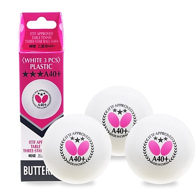 Hộp quả bóng bàn Butterfly 3 sao 40+ (hộp 3 quả)