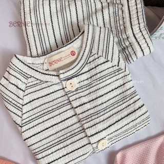 Bộ cotton gân xốp cho bé