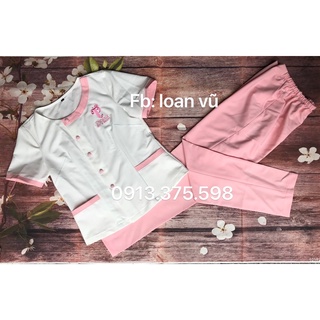 Đồng phục spa kèm thêu logo