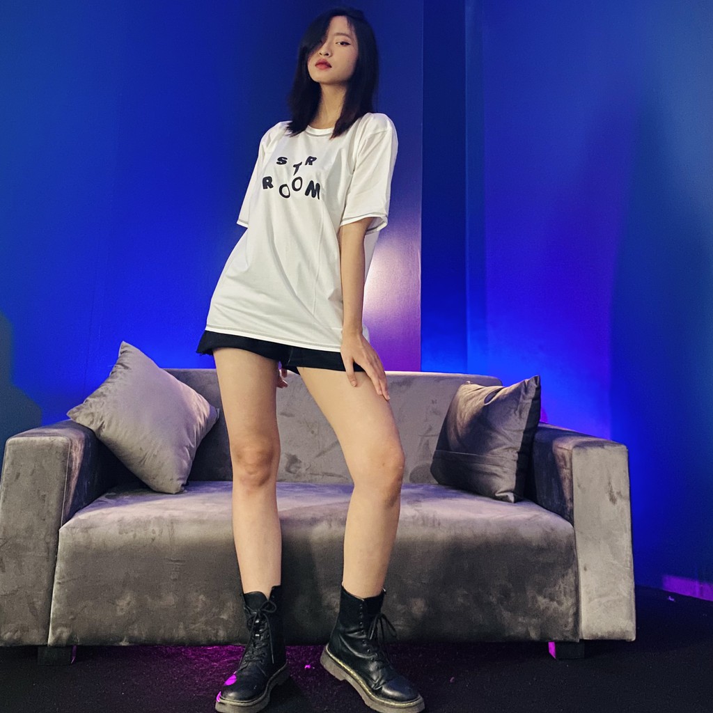 [ Quà tặng là khẩu trang bạn nhé] Áo phông tay lỡ STR room chất liệu cotton siêu thoáng | BigBuy360 - bigbuy360.vn