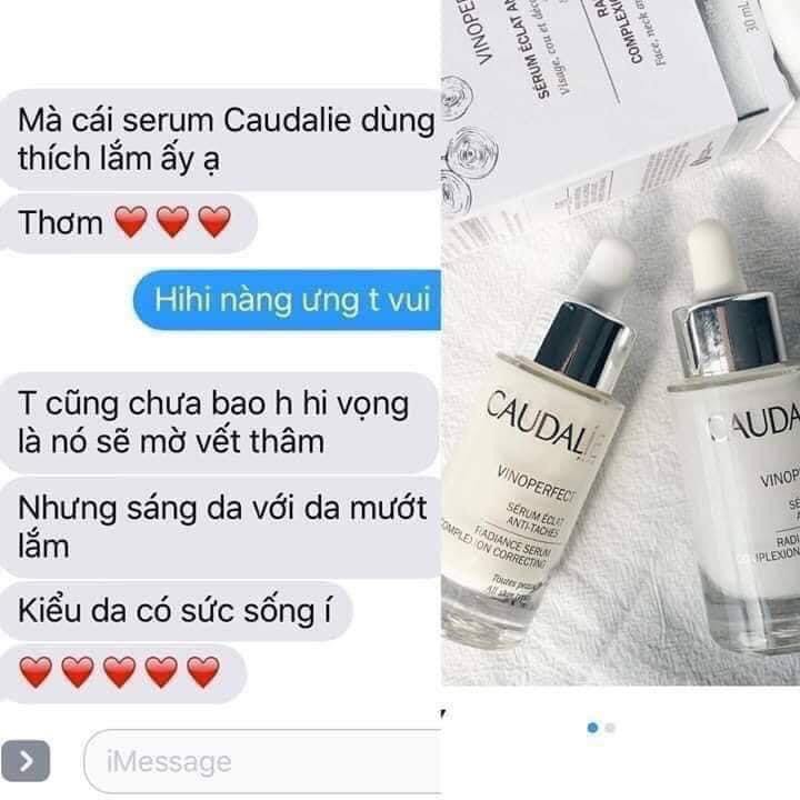 Bộ Sản Phẩm 3 Món Caudalie Vinoperfect Giảm Thâm Nám Đốm Nâu Và Làm Sáng Da Hàng Pháp Chuẩn Chính Hãng Mẫu Mới Nhất