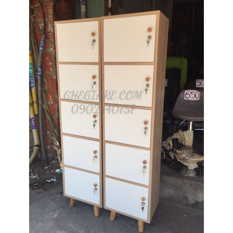 TỦ VĂN PHÒNG, TỦ LOCKER MINI 5 CÁNH CAO 160CM