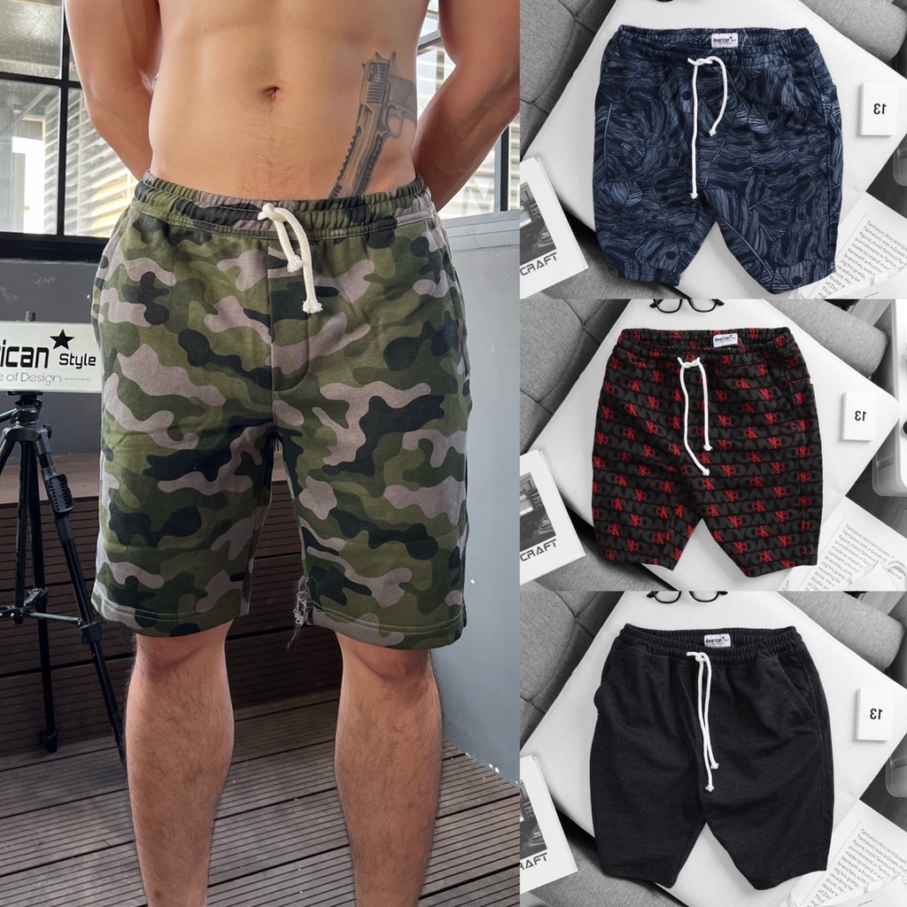 Quần Short Thể Thao Nam Chất Sọt Nỉ Ca Cá Cotton 100% Co Giãn Dễ Chịu Phối Đồ Cực
