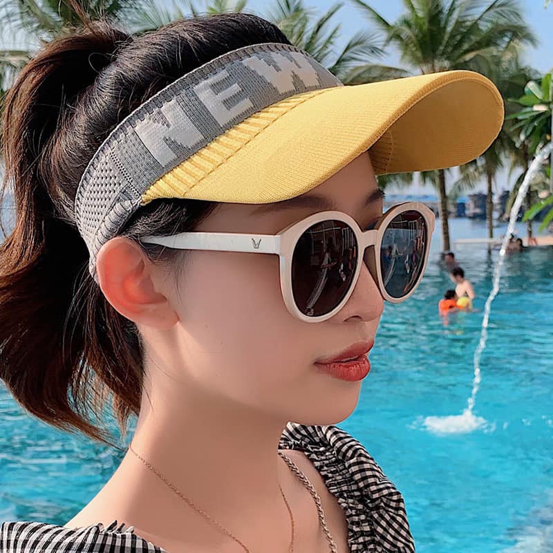 Kính râm thời trang V trắng phong cách hàn quốc